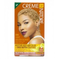 Creme Of Nature Moisture Rich Hair Color Kit C42 Light Golden Blonde
